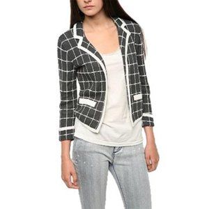 Urban Outfitters Kimchi Blue Soft Cardigan Sweater / Blazer (XS, Black/White)